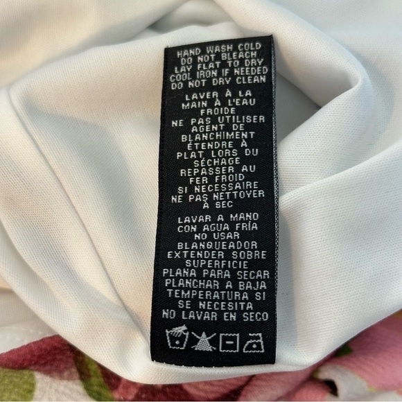 Jax black label size 10 pink purple 
Floral-Print Cold-Shoulder Sheath Dress - Picture 13 of 14